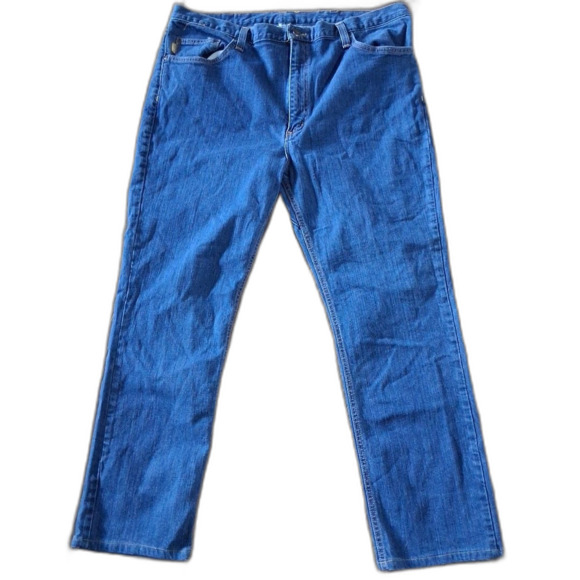Diamond Gusset Premium Men's Bkue Jeans 42x30 Blue Stretch Cotton Spandex Adult - Picture 4 of 9